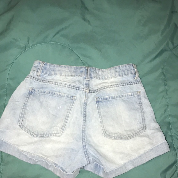 blue jean shorts - Picture 2 of 2